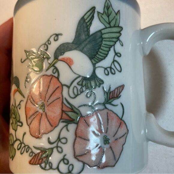 Otagiri Japan set of 4 hummingbird mugs - Picture 8 of 9